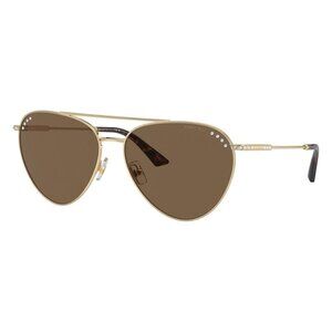 A0507Z New JIMMY CHOO Gold Aviator JC4002B 3006/73 Sunglasses Women